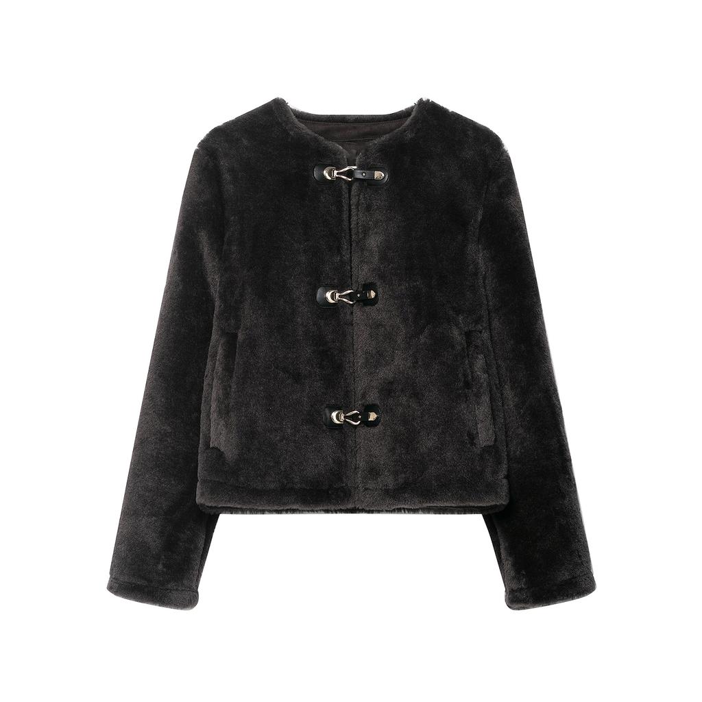 Women's Fashionable Double-Sided Rope Knot Long-Sleeved Jacket