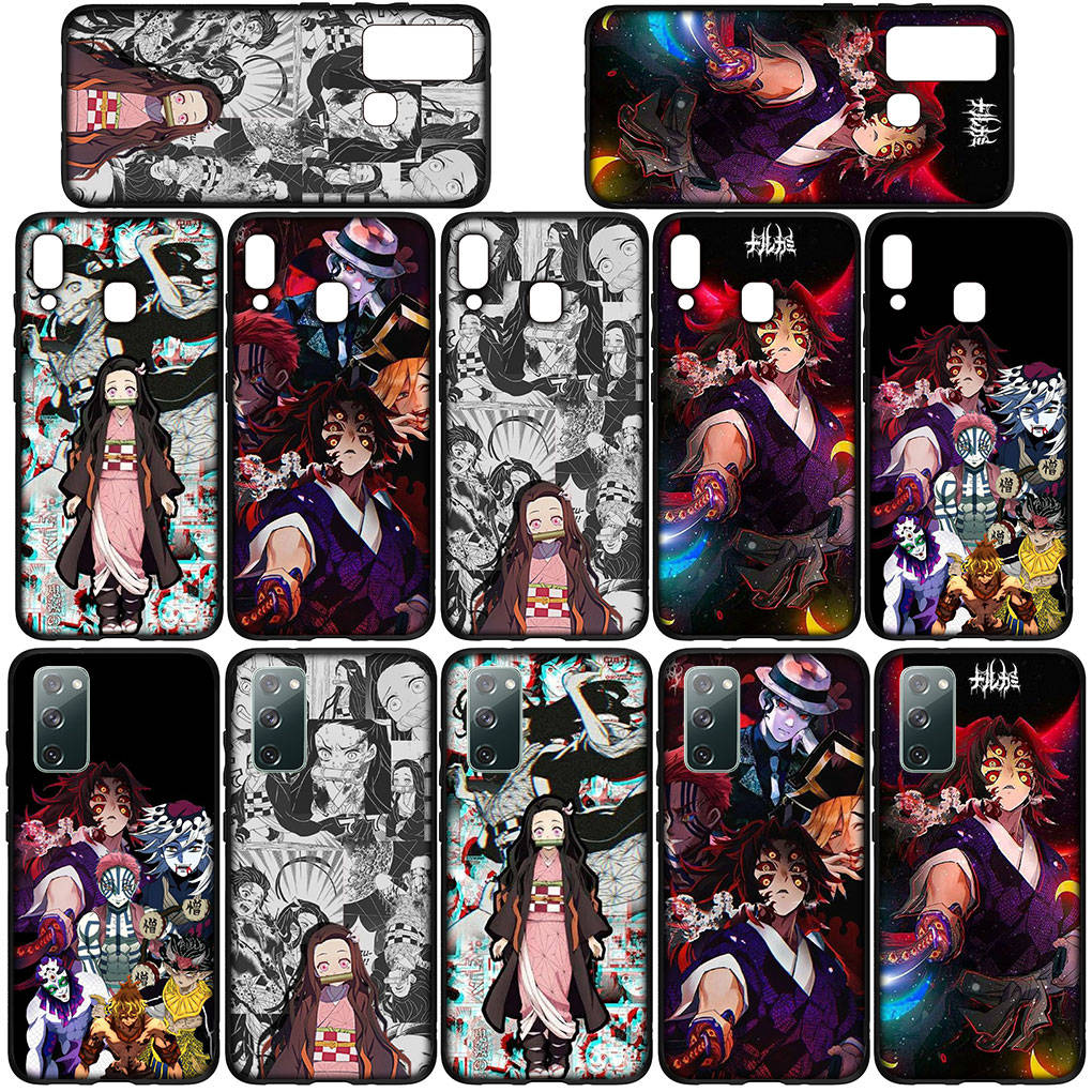 Чехол для телефона Samsung Galaxy S25 S24 S23 iPhone 16 15 Xiaomi Redmi Note 14 13 12 16E 11 Pro Max OPPO Moto Huawei Kokushibo Demon Slayer Nezuko Cover
