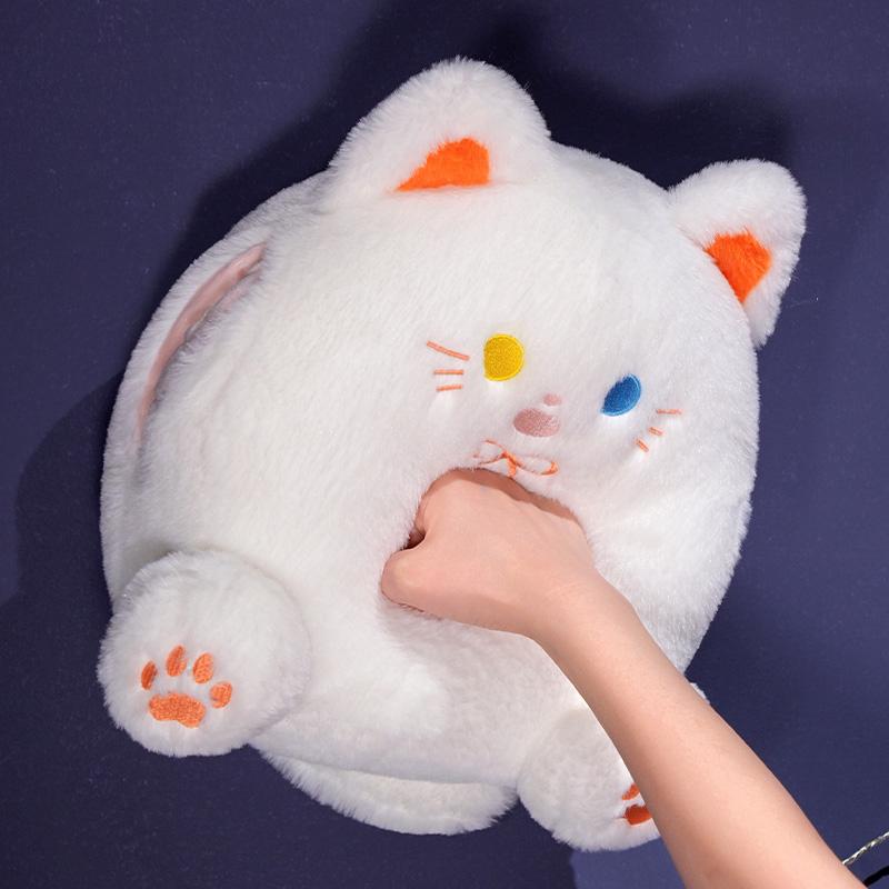 30 см плюшевая игрушка в виде кошки, теплые руки, успокаивающая подушка для кошек, тепло, детская компания, подарки, украшение комнаты