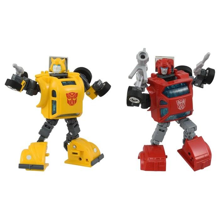 Takara Tomy T-Spark Transformers Missing Link C-09 Cybertron Hero Set Action Figure, Yellow and Red, 3 inches.
