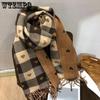 Knitted Wool Scarf Ladies Autumn and Winter All-match Student Imitation Cashmere Thick Scarf Warmth Shawl Wome