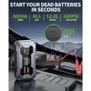 Пуско-зарядное устройство 8000А 160PSI с компрессором 12В, Power Bank, Стартер для всех бензиновых/12л дизельных автомобилей со светодиодным F