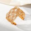 Широкий Элегантный Браслет Выдалбливают Элегантные Модные Ювелирные Изделия Браслет Открытие Регулируемый Ужин Свадьба Золото Роскошные Сто Аксессуаров