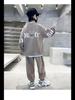2023 г. Костюм-двойка для мальчиков с мультяшным принтом: Свитшот и спортивные штаны на весну/осень