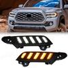 Для Toyota Tacoma 2016 2017 2018      Светодиодные дневные ходовые огни Белые ДХО Дневные огни Желтый Поворотник 12В