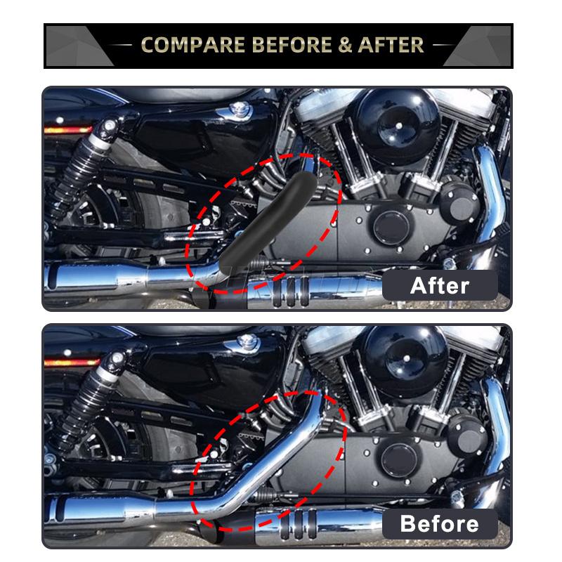 Универсальная теплозащита выхлопной трубы Мотоциклетный протектор глушителя Защитный экран Аксессуары Мотокросс Для Harley Honda Yamaha Custom