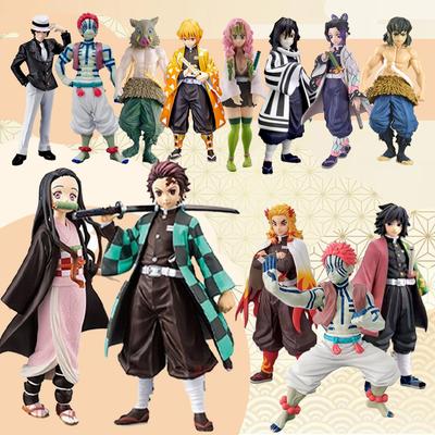 Аниме Demon Slayer Kimetsu no Yaiba фигурка Камадо Танджиро фигурка Agatsuma Zenitsu Nezuko Warrior ПВХ модель игрушки
