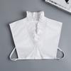 Fashion Half Shirt Style Fake Collar for Women Stand Detachable Collar Fake Girls Vintage Lace Ladies False Blouse Collar Decor