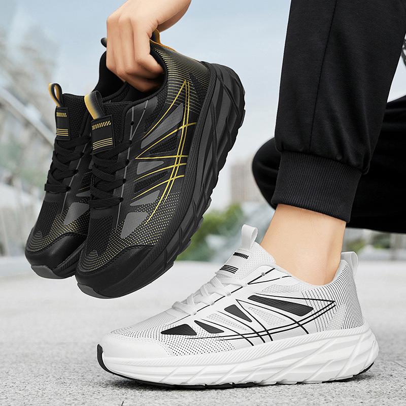 Popular men's sneakers, last big head shoes, refreshing and breathable outdoor running shoes