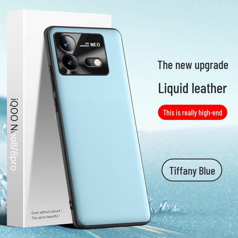Чехол iQOO Neo8 Liquid Leather — защитный чехол от падений и обрастания. Доступно для отправки одной частью.