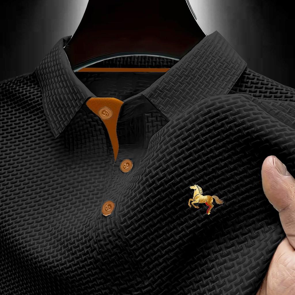 Мужские поло - Поло с воротником в стиле Business Casual, Дышащие с коротким рукавом, Рабочие и гольф-топы для любых ситуаций