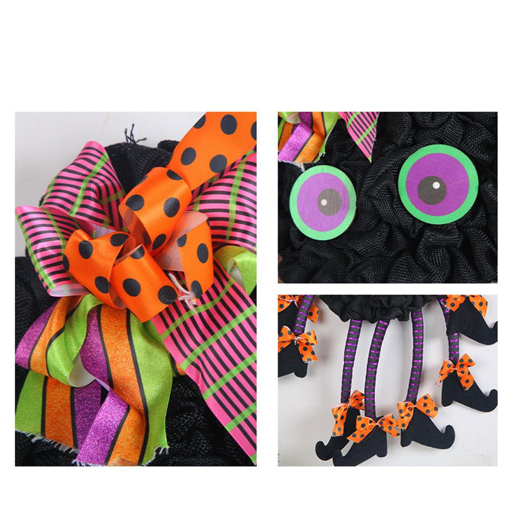 Хэллоуин Многоногий Венок Ведьмы Венок Паука Передней Двери С Венок Ведьмы На Ногах Для Террора Хэллоуин В/На Открытом Воздухе