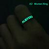 Luminous Ring For Couple Glowing In The Dark Adjustable  Ring Jewelry