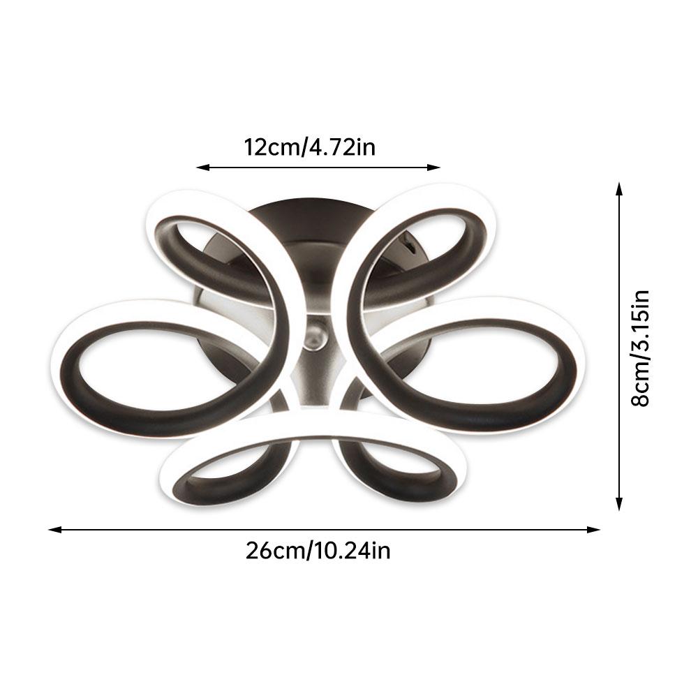 Современный цветок светодиодный потолочный светильник 20 Вт Бытовая светодиодная люстра 220 В светодиодный потолочный светильник для спальни гостиной коридора