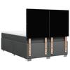 Box Spring Bed with Mattress Dark Grey 160 x 200 cm Fabric