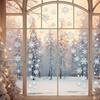 Snowflake Window Cling Set - Reusable PVC Static Decals for Glass, Easy Winter & Christmas Window Decor Without Residue