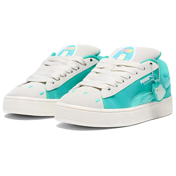 Squishmallows x Puma Suede XL Winston Женские кроссовки Зеленый Теплый-белый Альпийский-снег 399421-01