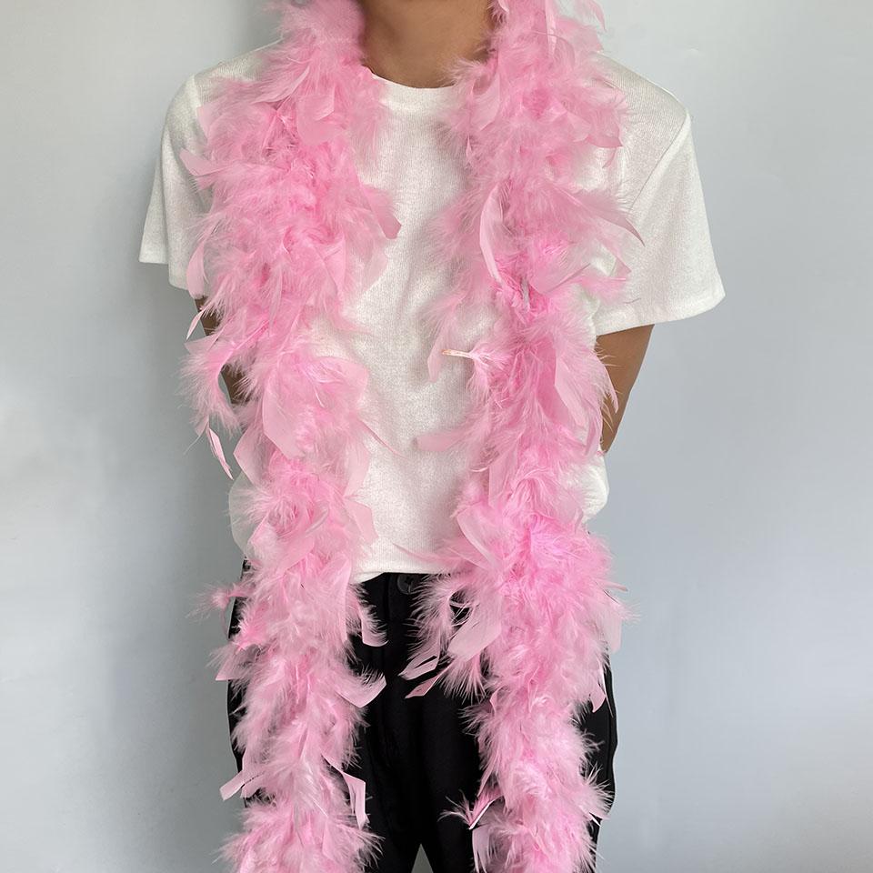 Окрашенные перья индейки, боа, 4 метра, шаль из перьев марабу для вечеринки, свадьбы, украшения платья, рукоделия, 38-40 г.