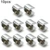 10pcs Glass Shelf Support Clamp Brackets Bathroom Mirror Clip Holder Furniture Laminated Board Brackets For 6-12mm Glass