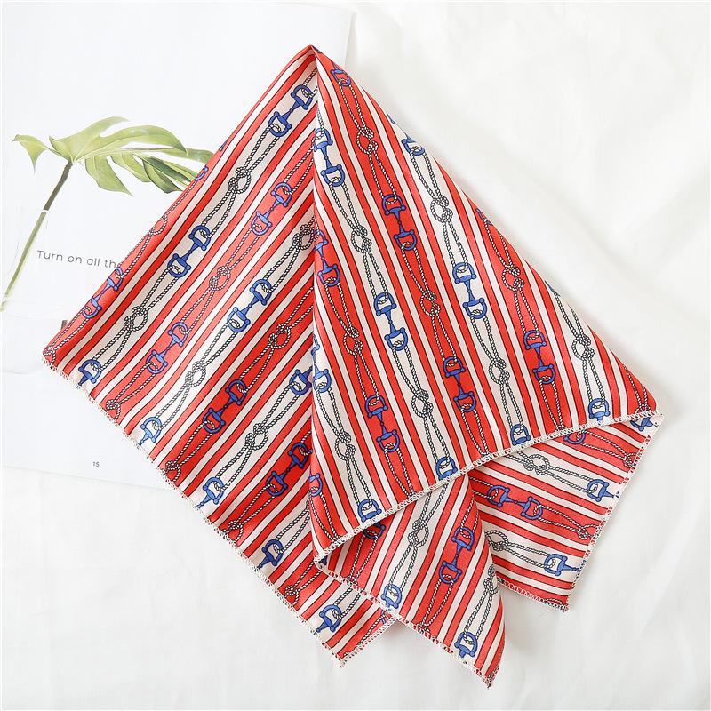 50 * 50 см шелковые шарфы весна и осень универсальное украшение профессиональные маленькие квадратные шарфы защита шеи связывающая сумка