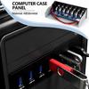 Buerjia 7-портовый USB-хаб 5 Гбит/с Отсек для 3,5-дюймового накопителя Компьютерный корпус CD-ROM Передняя панель для USB-кабеля (папа) Двойной чип 1 разъем 19-контактный на 16 разъемов 3.0 5,25 CD-ROM + 3.0