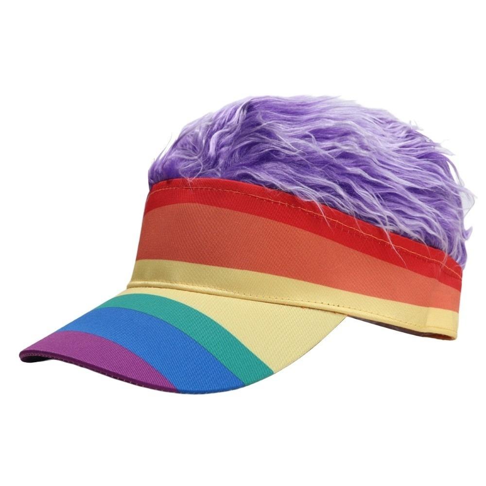 Synthetic Wig Baseball Cap Natural-Looking Hairstyle Adjustable Fashion Casual Hat Travel