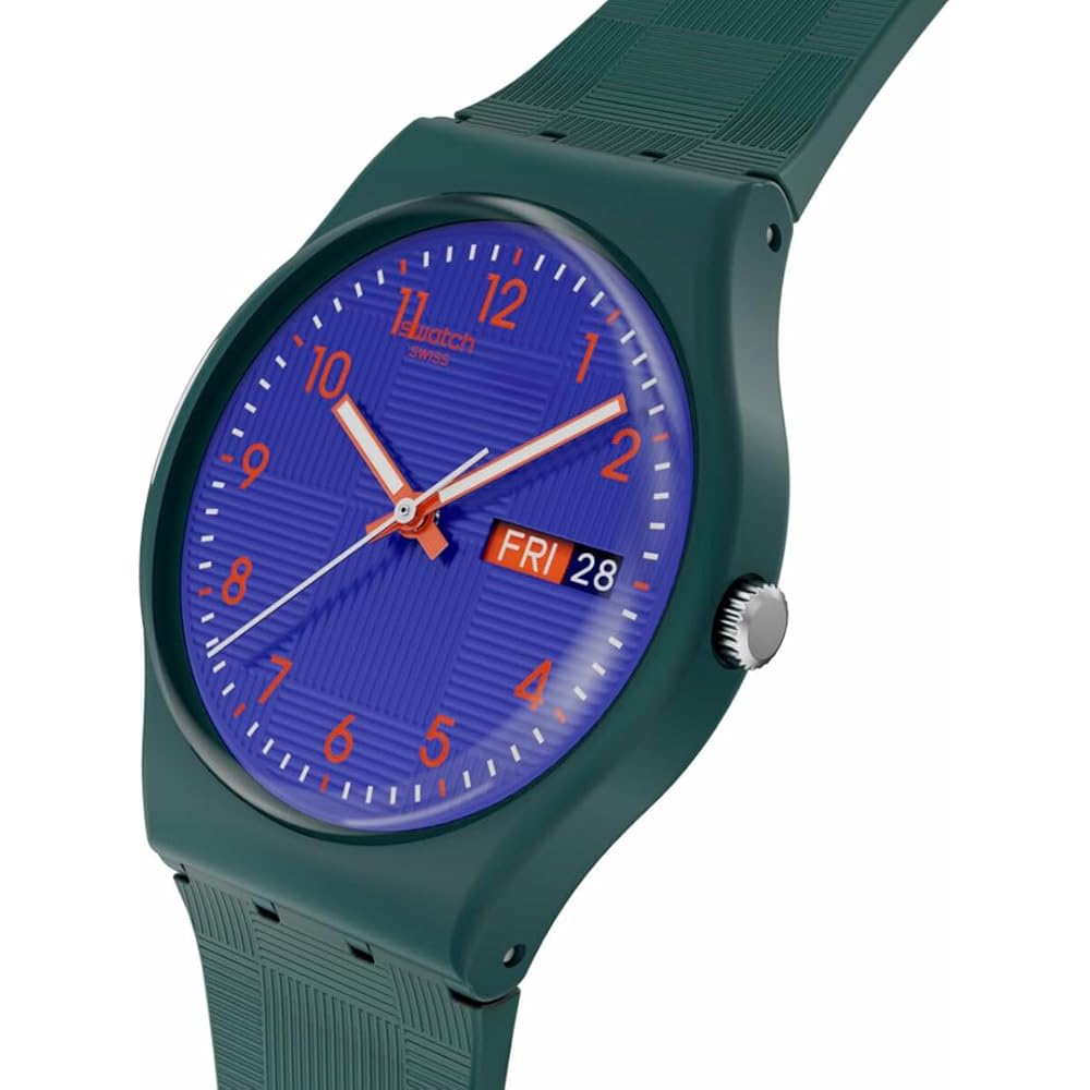 Swatch Gent Biosourced Pattern Formation Унисекс Часы Зеленые