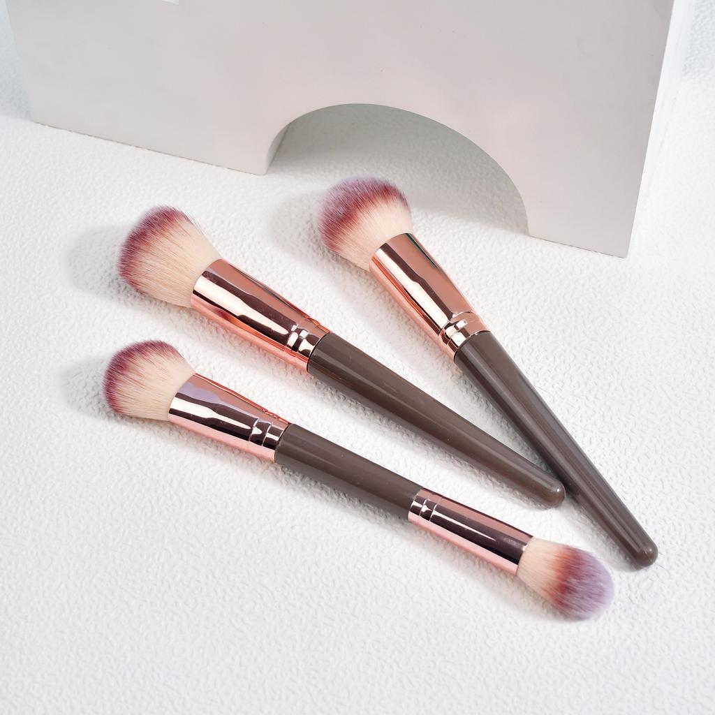 Hot-Selling Champagne Color Makeup Brush Set with Bag 10pcs 20pcs Beauty Tools Foundation Brush Eyeshadow Brush Loose Powder Gold