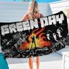 Rock Band G-Green Пляжное полотенце День Д Цветные банные полотенца Для девочки Микрофибра Быстросохнущее Без песка Пляж Йога Спа Тренажерный зал Бассейн