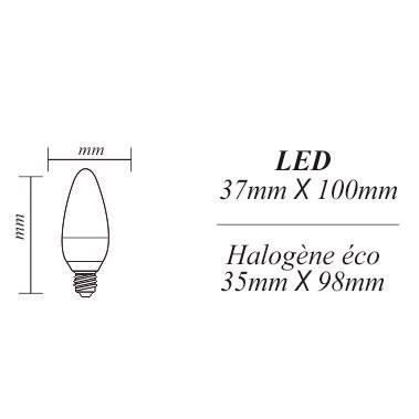 Ampoule LED - Noname - E14 - 4W - 330Lm - Blanc chaud 3000K