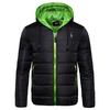 Autumn and Winter Men's Hooded Cotton-padded Jacket Solid Color Plus Size Cotton-padded Coat