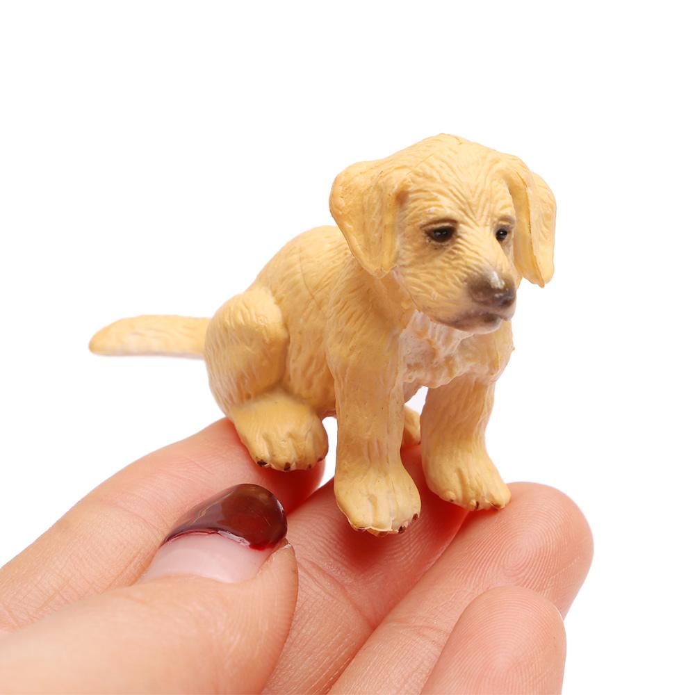 Mini Craft Simulation Dog Farm Accessories Hound Miniature Ornaments Figurines Animal Model