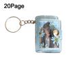 PVC Mini Photo Album Little Daisy Backpack Keyring New Name Card Book