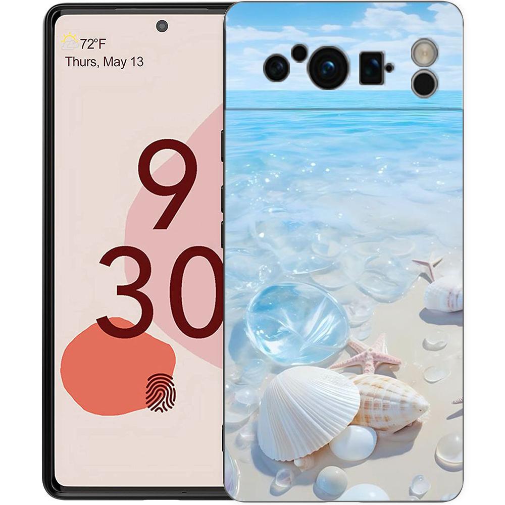 Blue Butterfly Ocean Waves For Google Pixel 8 Pro Phone Case Pixel 9 Pro XL TPU Case Pixel 8 Pro 8A 7A 7 6A 6 Pro Soft Cover