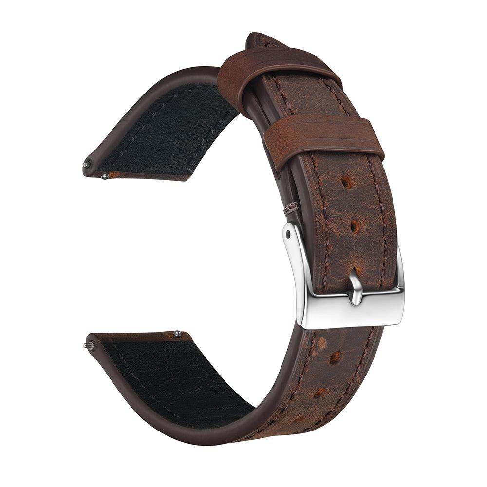 Ретро кожаный ремешок для часов Crazy Horse из коровьей кожи, ремешки на запястье для мужчин и женщин 18 19 20 мм 21 мм 22 мм, ремешки для часов с быстрой фиксацией