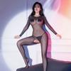 Сексуальный женский прозрачный облегающий боди с масляным блеском, цельный купальник, стринги, шелковистые колготки, комбинезон, косплей, леотард горничной, эластичный