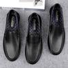 Fashion Summer Punching Breathable Original Quality Casual Loafers Men Fashion Minimalist Lightweight Soft Driving Genuine Leather Shoe