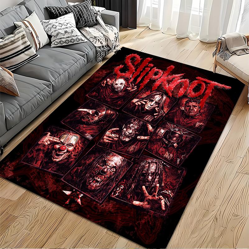 Ковер, Металлическая Арт-Печать Группы Slipknot, Декор Мужской Комнаты, Нескользящий Коврик