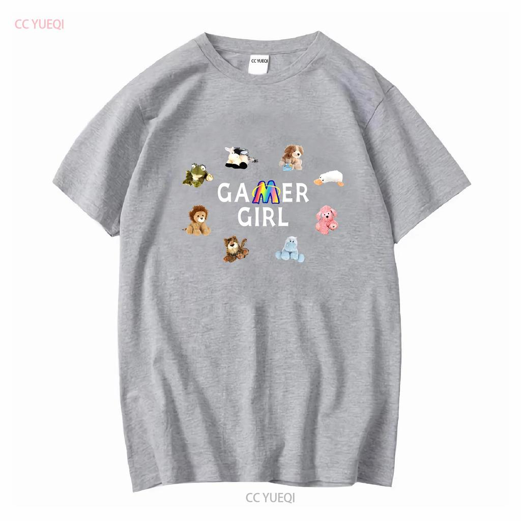 Футболка Webkinz Gamer Girl для фанатов Y2K Ретро Ностальгическая игра с длинными или короткими рукавами винтажная Выстиранная homme Дышащая