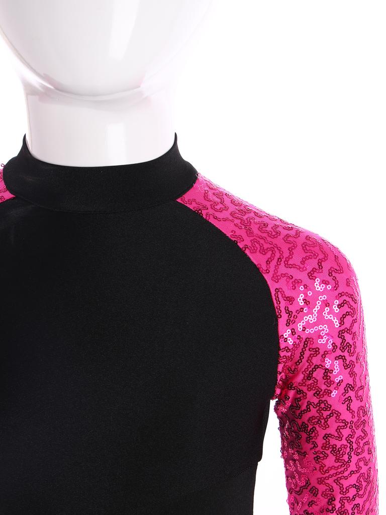 Блестящие топы с вырезами для девочек, джазовые танцевальные костюмы для хип-хопа, танцевальная одежда для выступлений на сцене, спортивная одежда