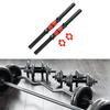 2 Pieces Dumbbell Bar Barbell Handle Threaded Weights Set with Nuts for Sport Strength