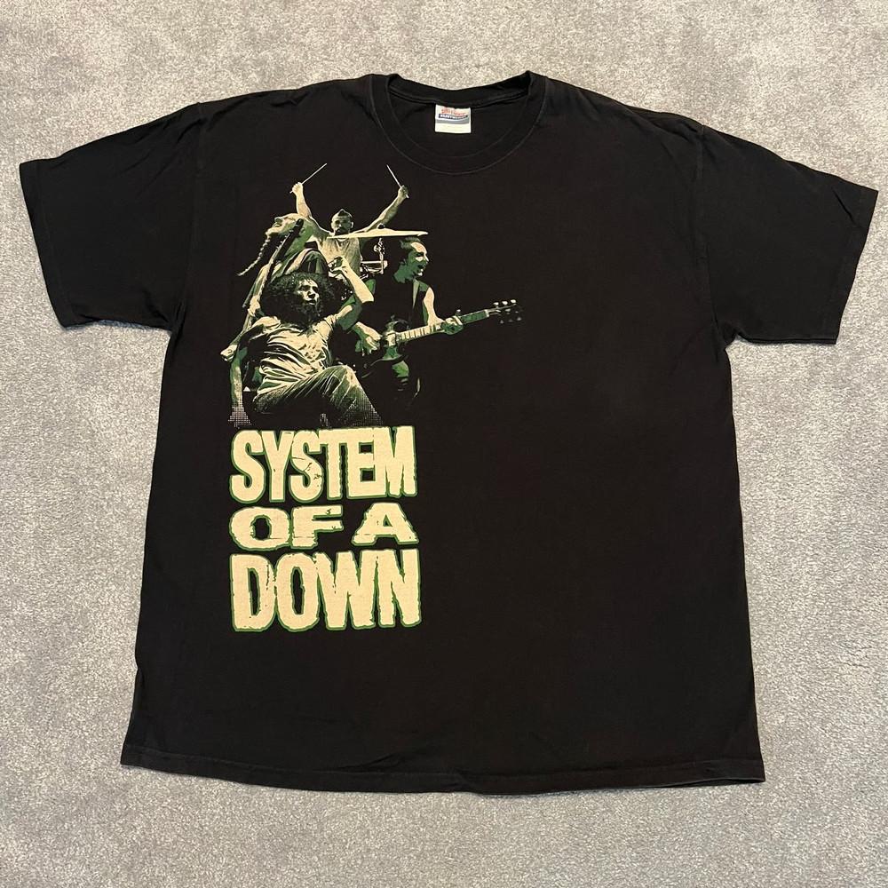 Редкий! Футболка System Of A Down 2000-х Унисекс Концертная S - 5XL LO103 Унисекс Футболка