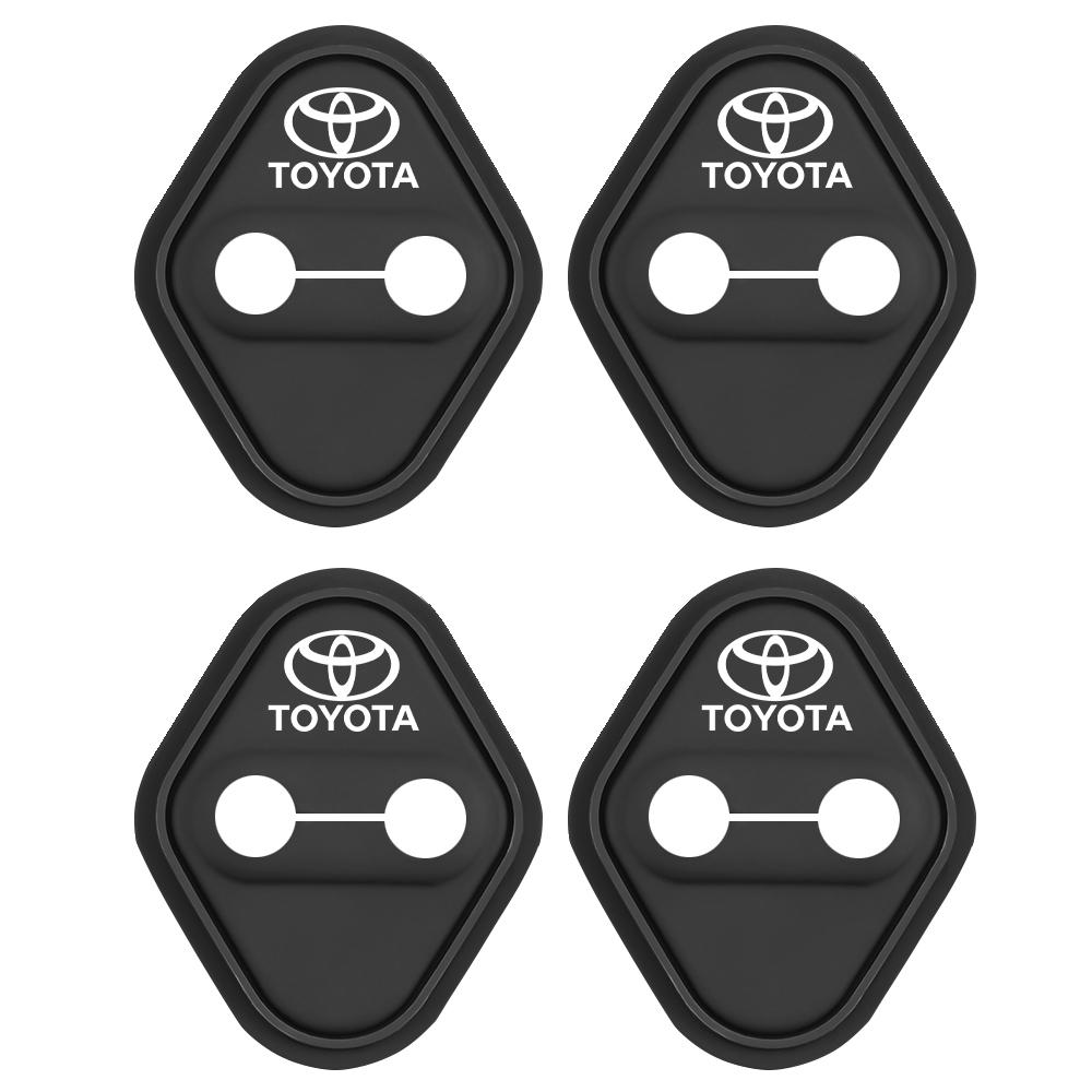 2/4 шт. Силиконовая наклейка-защита замка двери автомобиля для Toyota Avalon Mirai Avensis Prado Hilux VVT-I 4WD Corolla E150 E120 Sw4
