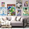 Аниме Hunter X Hunter Классические постеры фильмов Необычная наклейка на стену для украшения гостиной, бара, декора стен комнаты