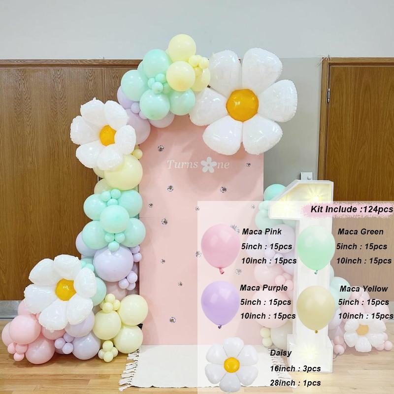 Pastel Balloon Garland Arch Kit Pink Blue Balloons Set Baby Shower Boy Girl Birthday Party Decoration Wedding Gender Reveal Baptism Christening