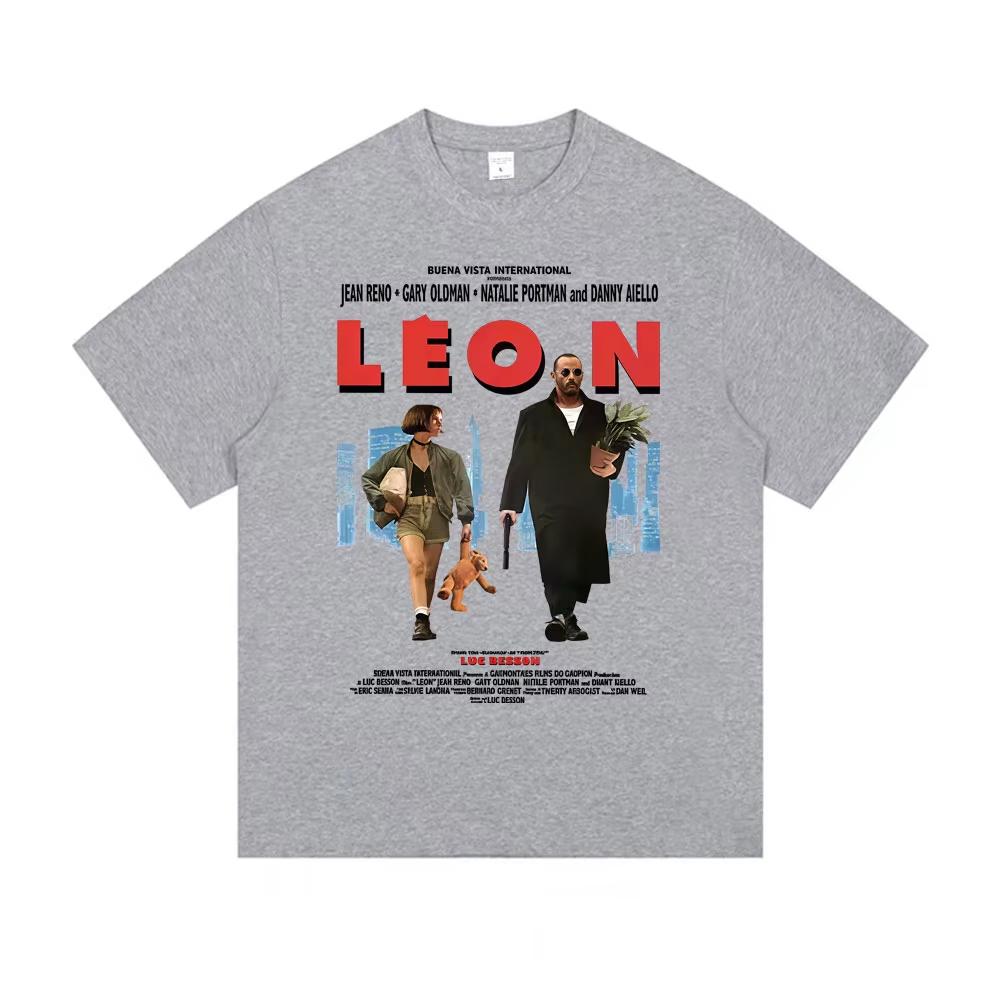 Classic Movie Leon The Professional Tshirt Men Women Casual Cotton Vintage Tshirts Mens Hip Hop Gothic Rock T Shirt