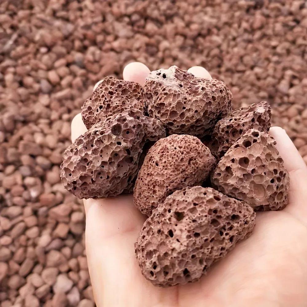 250 г Натуральный Пористый Красный Вулканический Камень Оригинальный Камень Биофильтр Для Аквариума Неправильной Формы Ароматерапия Диффузор Эфирных Масел