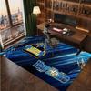 Leeds Rhinos Personalized Crystal Velvet Carpet, Customized Name Text Soft Anti‑Slip Rug for Living Room Bedroom