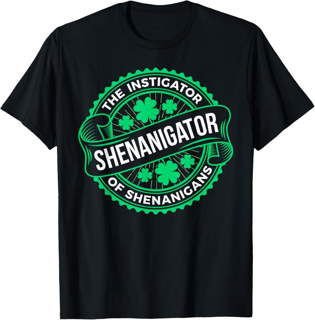 Shenanigans St Patricks Day Fun Shenanigator Clover Unisex T-Shirt