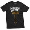 Mens Funny T-Shirt Emotional Support Snake Tee Humorous Adult Joke T-Shirt